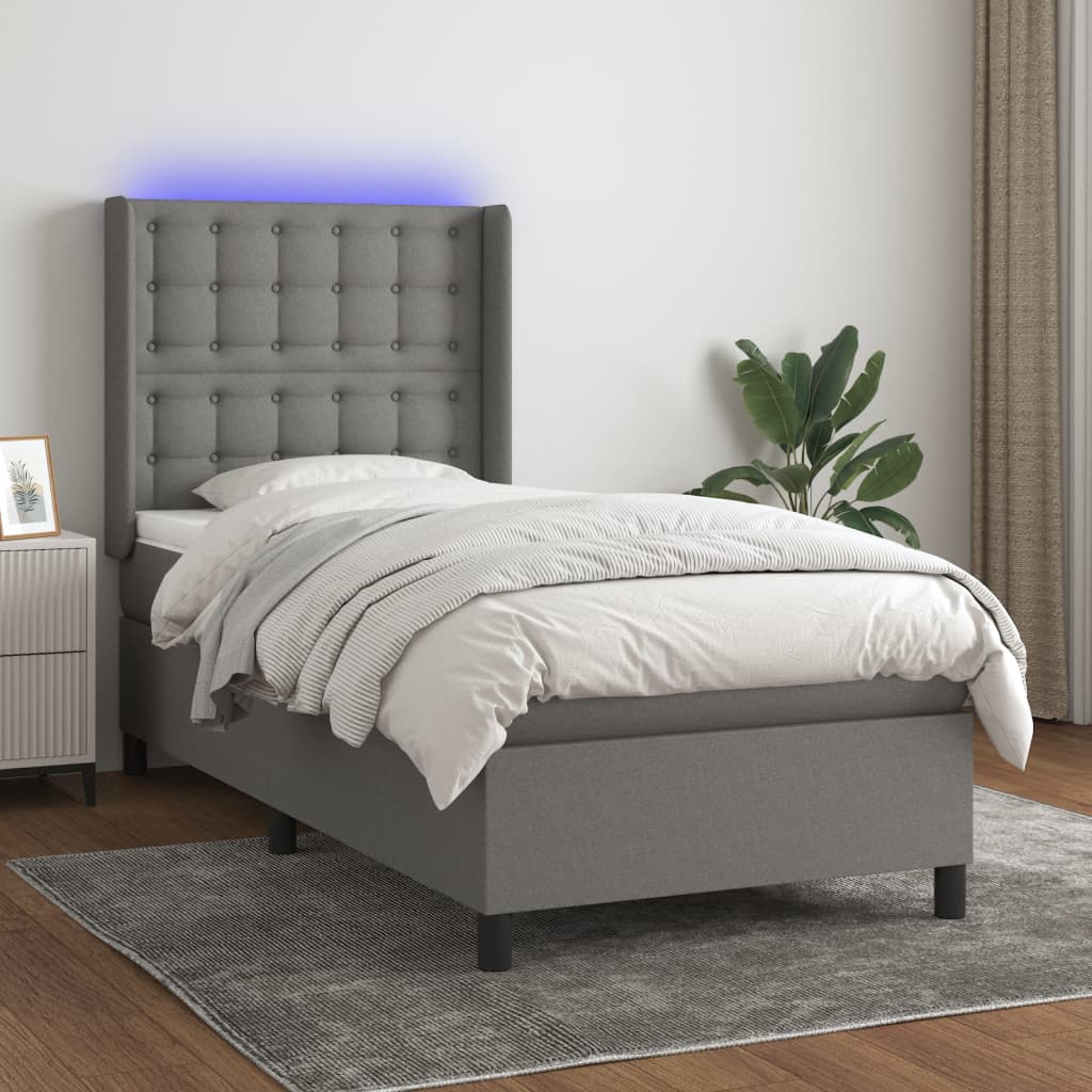 Sommier À Lattes De Lit Matelas Led Tissu