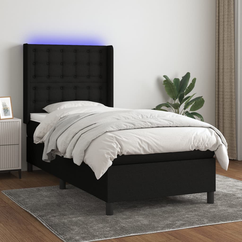 Sommier À Lattes De Lit Matelas Led Tissu