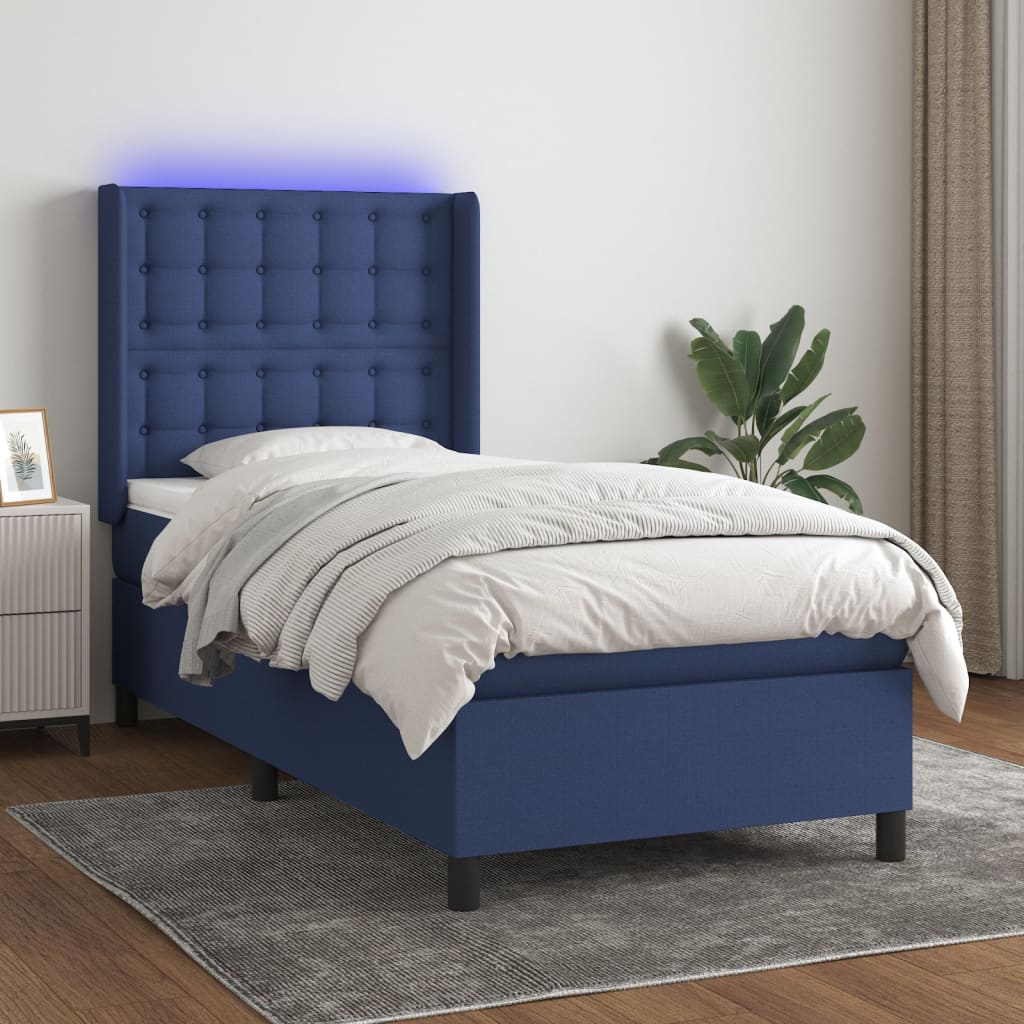 Sommier À Lattes De Lit Matelas Led Tissu