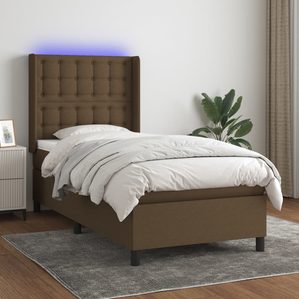 Sommier À Lattes De Lit Matelas Led Tissu