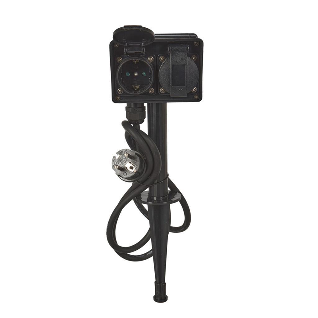 Fx Control Tuinstekkerdoos Met Timer Zwart