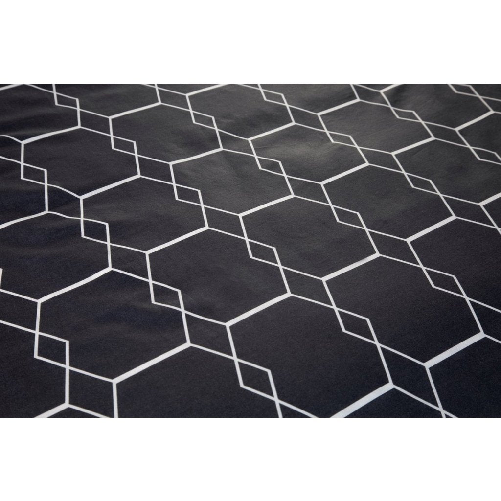 Ten Cate Katoenen Eenpersoons Dekbedovertrek 140X200/220 Cm Graphic Antraciet