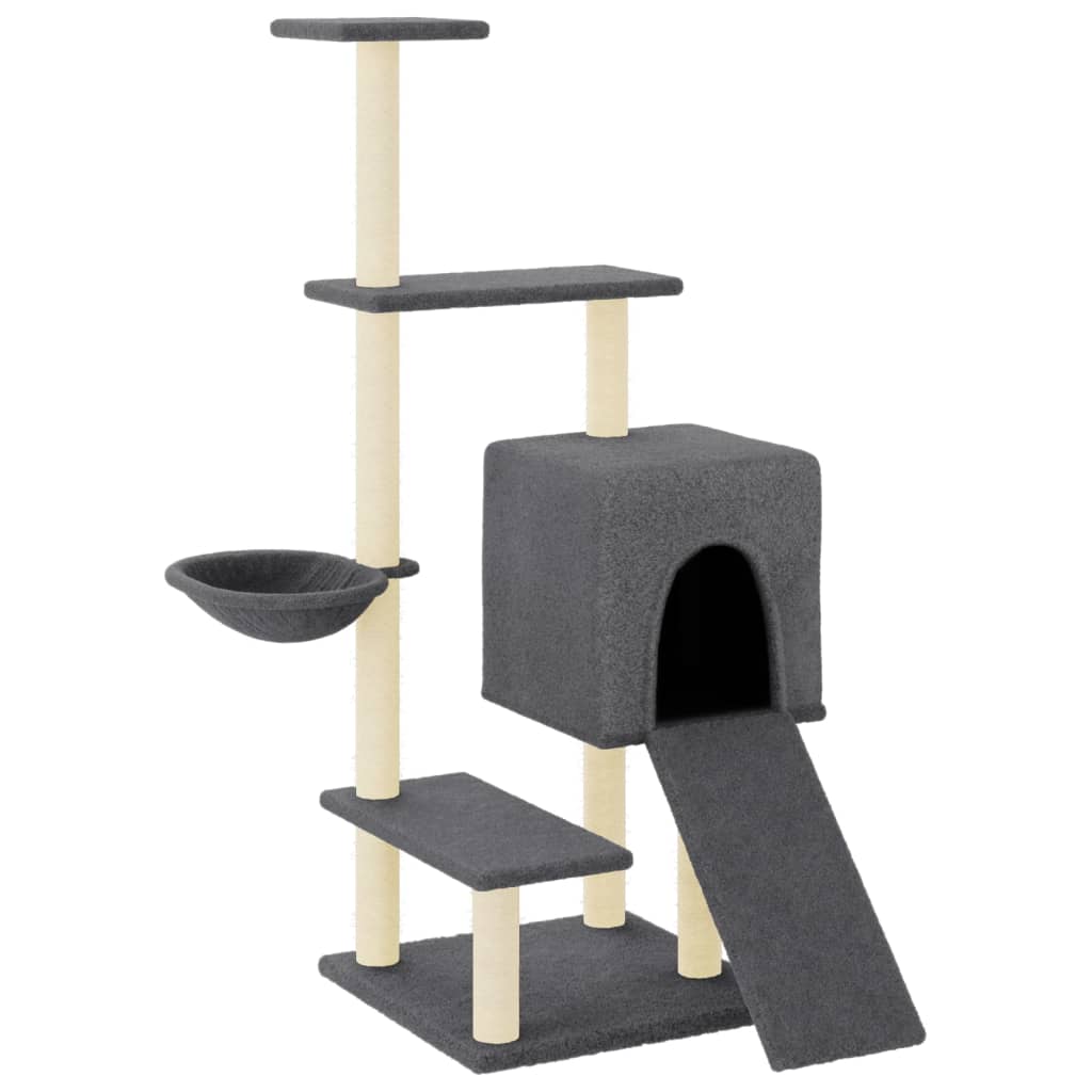 Arbre À Chat Avec Griffoirs En Sisal 130,5 Cm