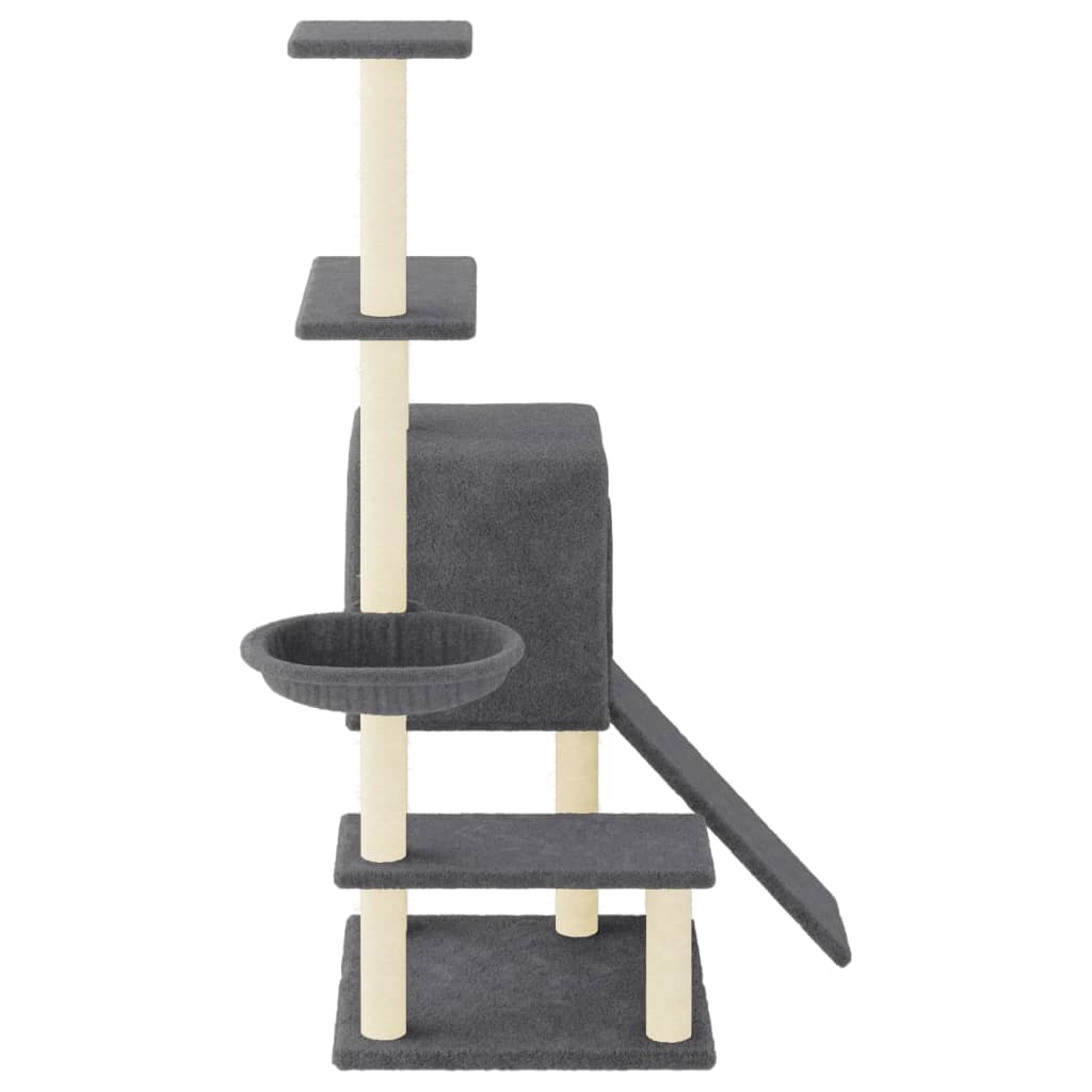 Arbre À Chat Avec Griffoirs En Sisal 130,5 Cm