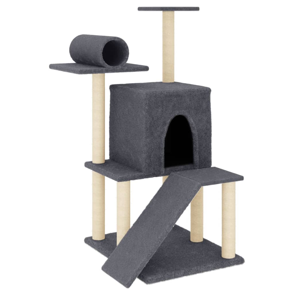 Arbre À Chat Avec Griffoirs En Sisal 110,5 Cm