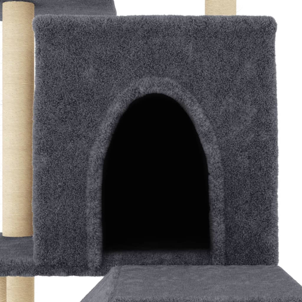 Arbre À Chat Avec Griffoirs En Sisal 110,5 Cm