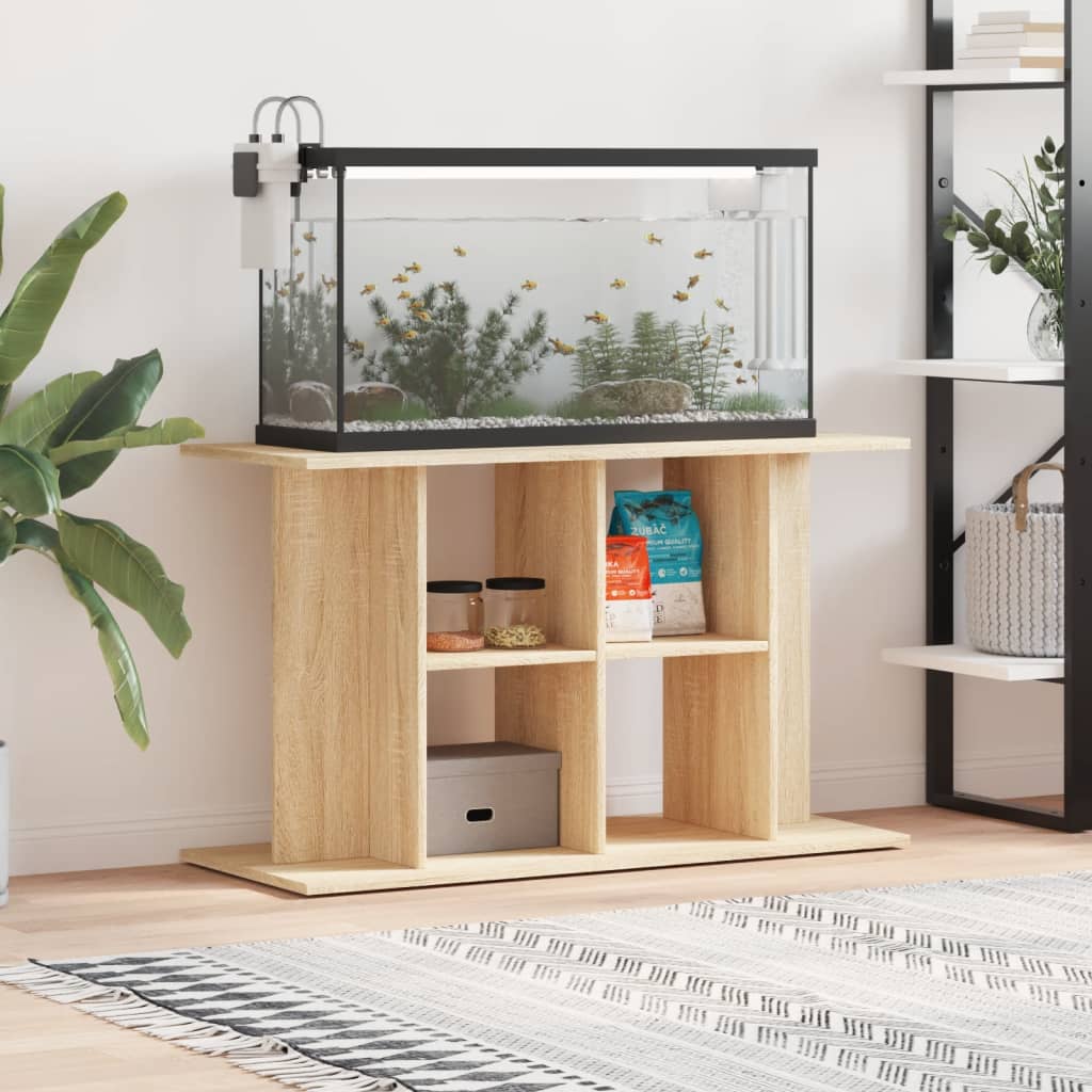 Support D'aquarium Gris Sonoma Bois D'ingénierie