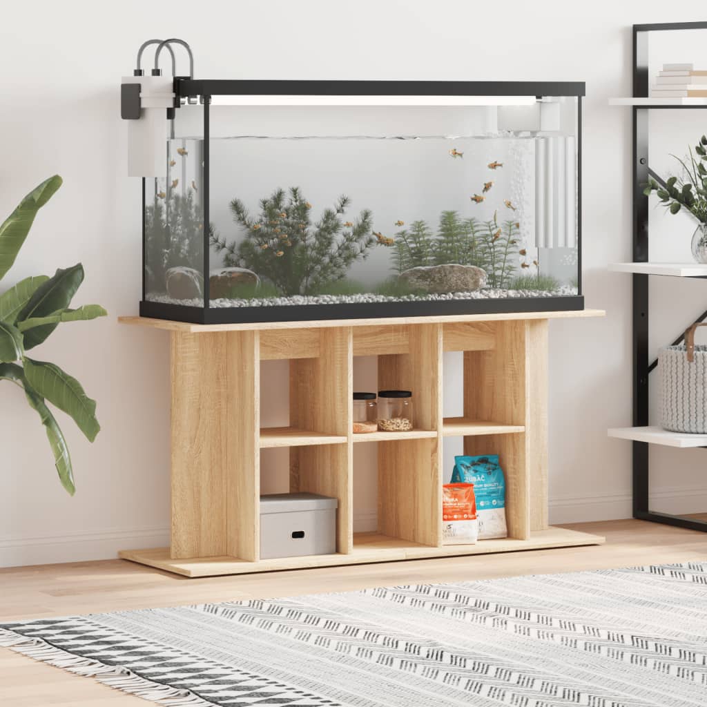 Support D'aquarium Gris Sonoma Bois D'ingénierie