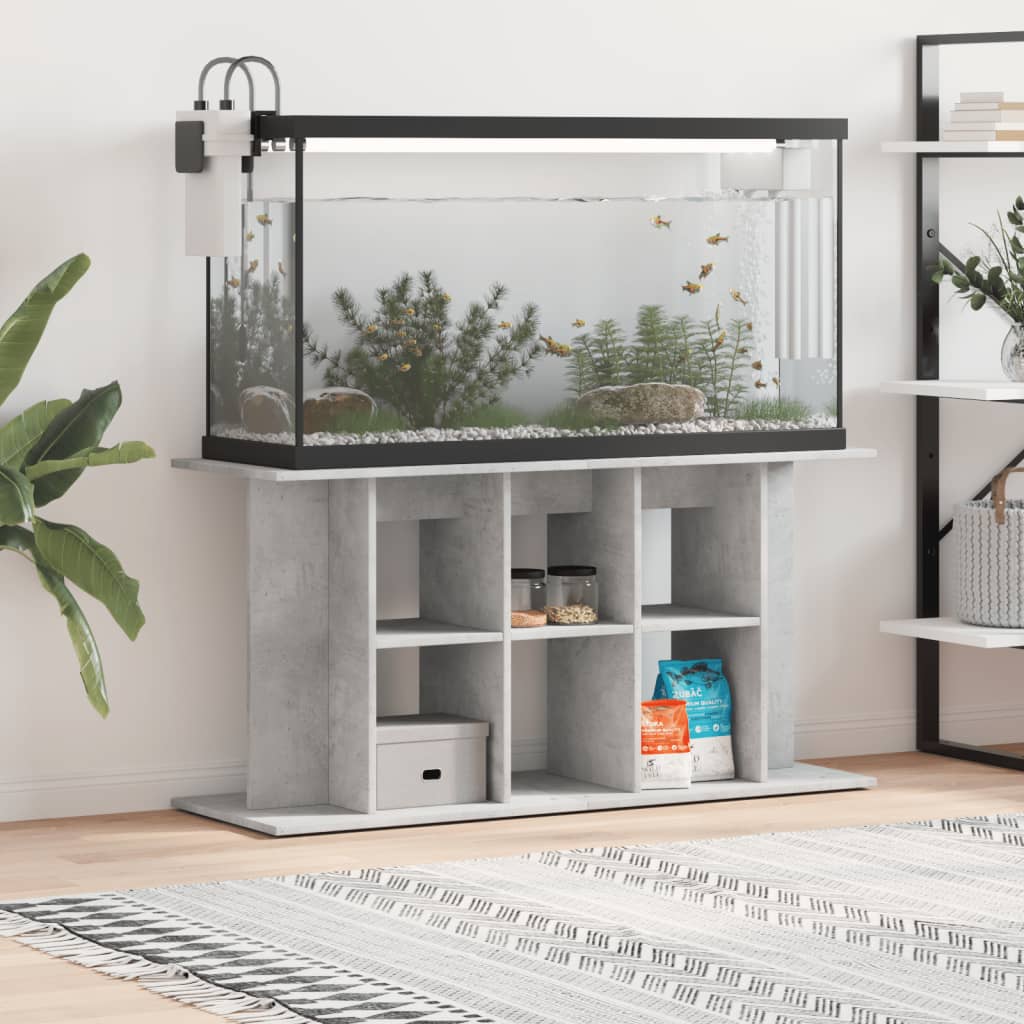 Support D'aquarium Gris Sonoma Bois D'ingénierie