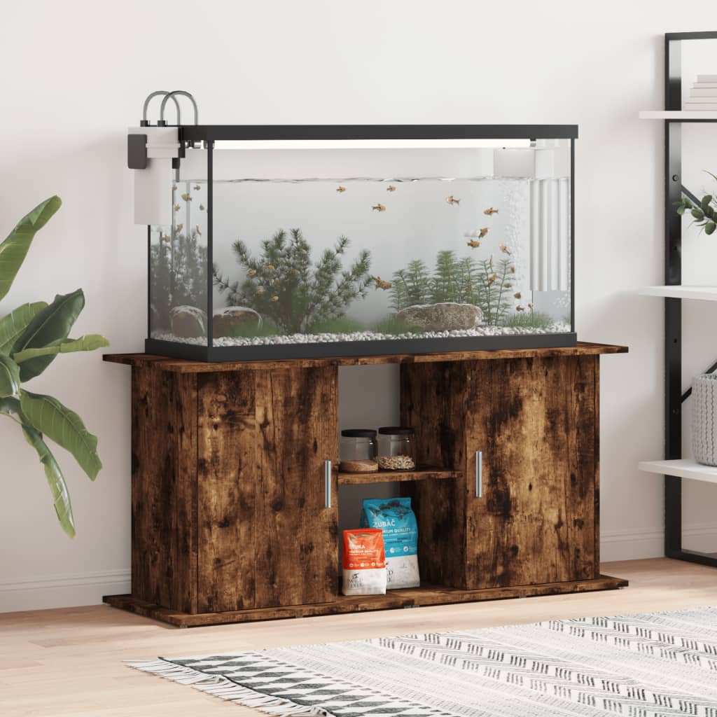 Support D'aquarium En Béton Gris Bois D'ingénierie