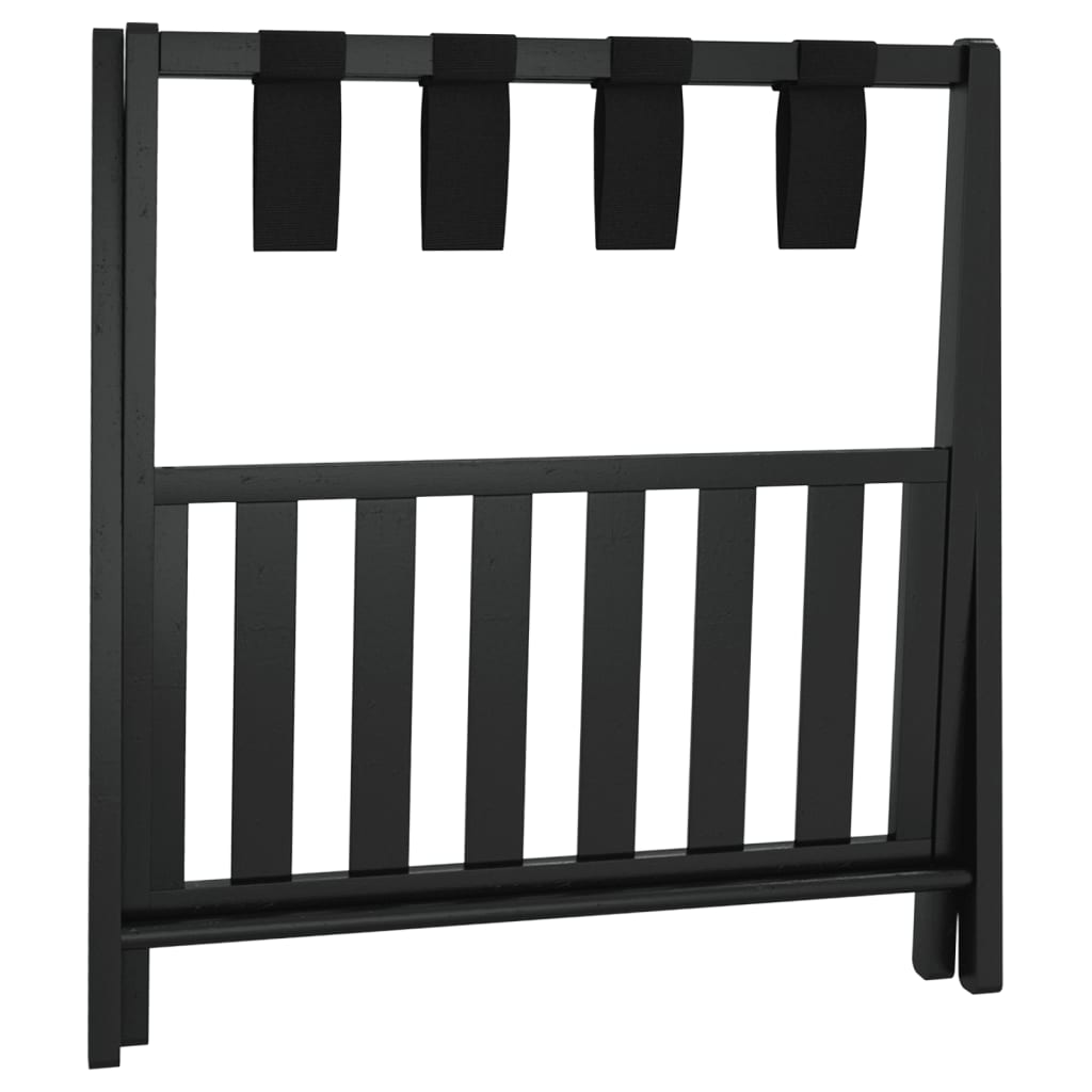 Porte-Bagages Noir 68X38X58 Cm Bambou