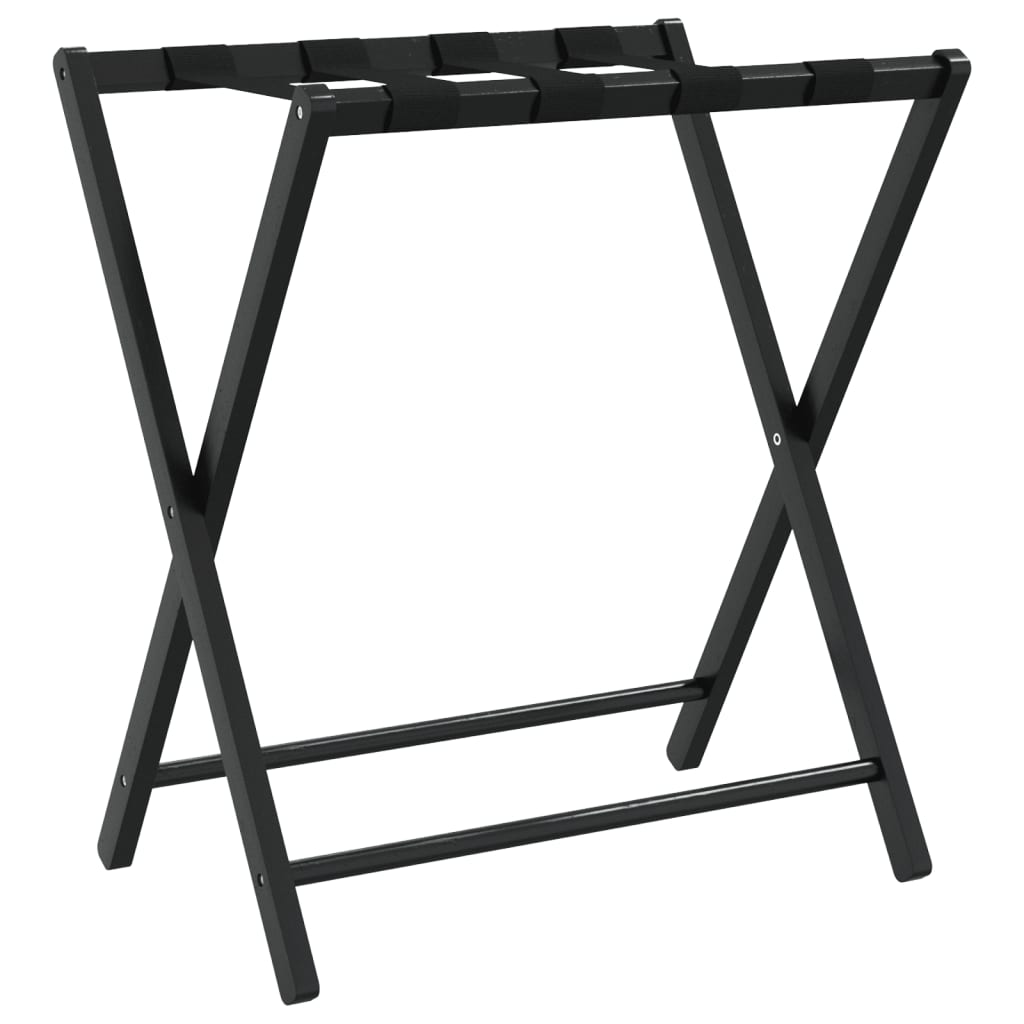 Porte-Bagages Noir 68,5X38X58 Cm Bambou