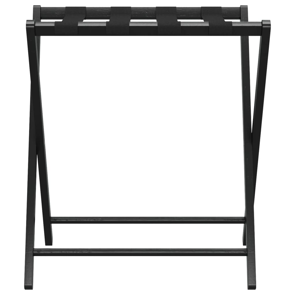 Porte-Bagages Noir 68,5X38X58 Cm Bambou