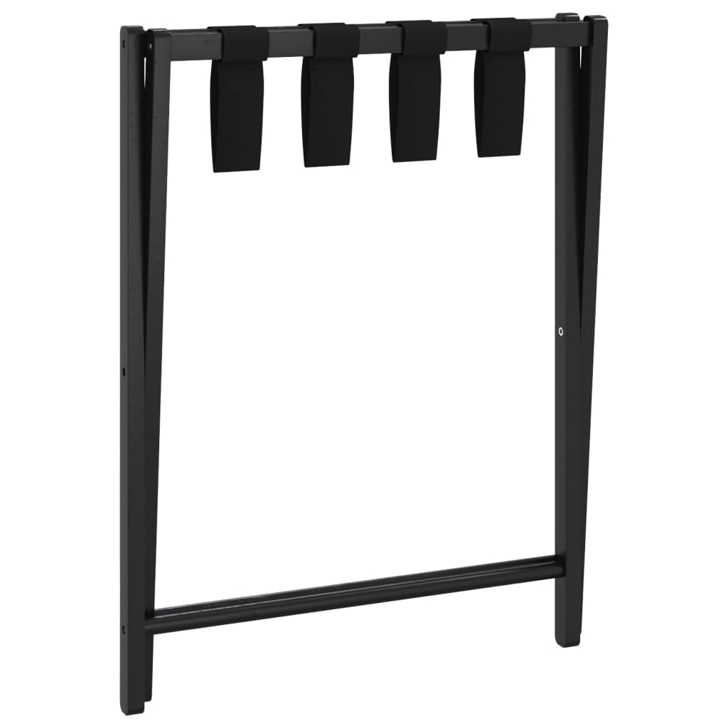 Porte-Bagages Noir 68,5X38X58 Cm Bambou
