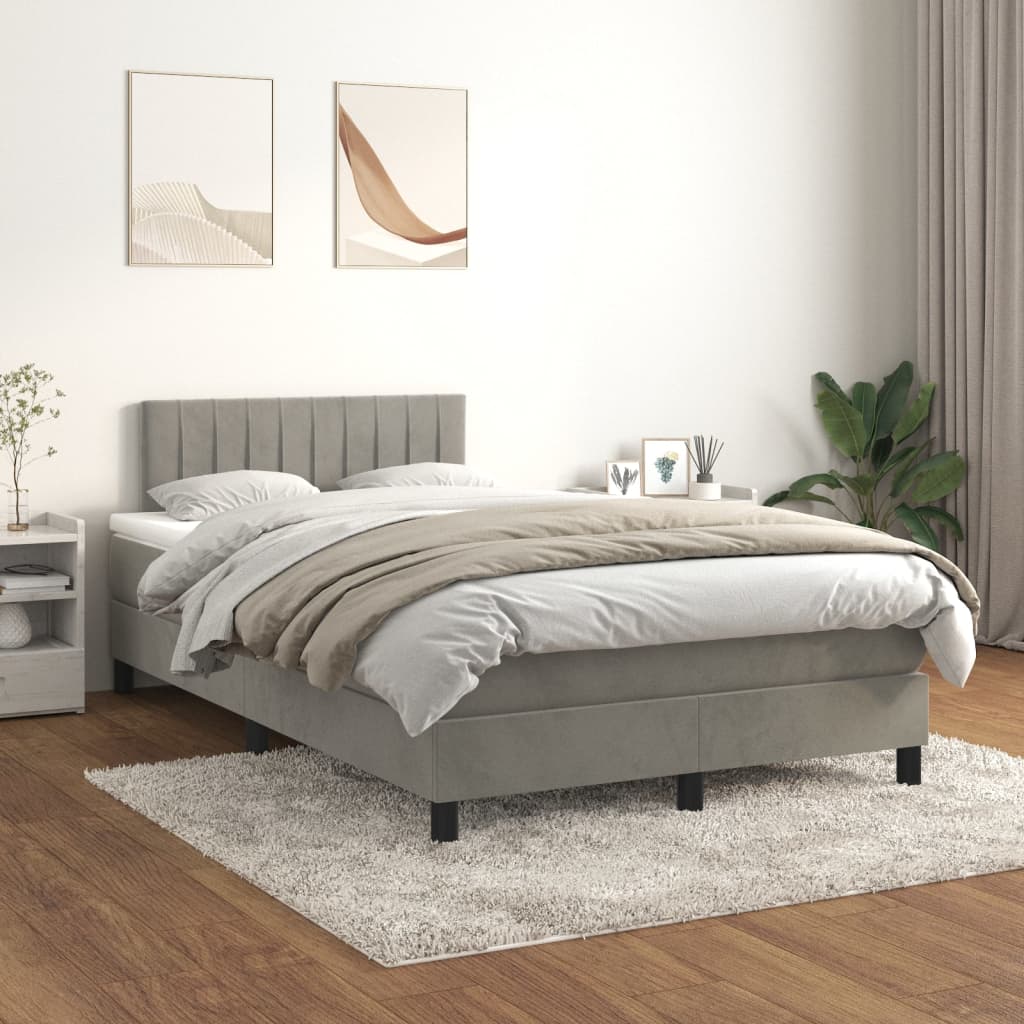 Sommier À Lattes De Lit Et Matelas Velours