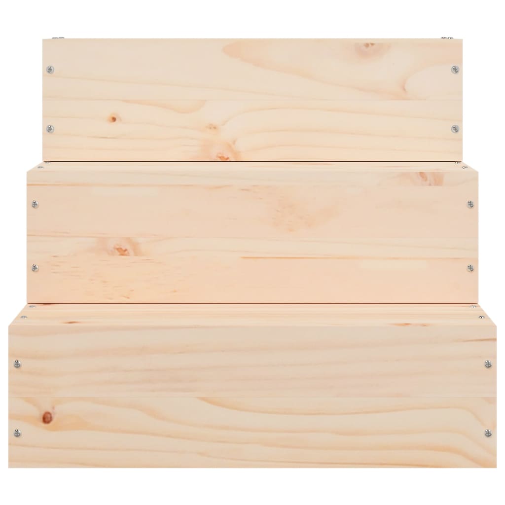 Escalier Pour Animaux De Compagnie 40X37,5X35 Cm Bois De Pin