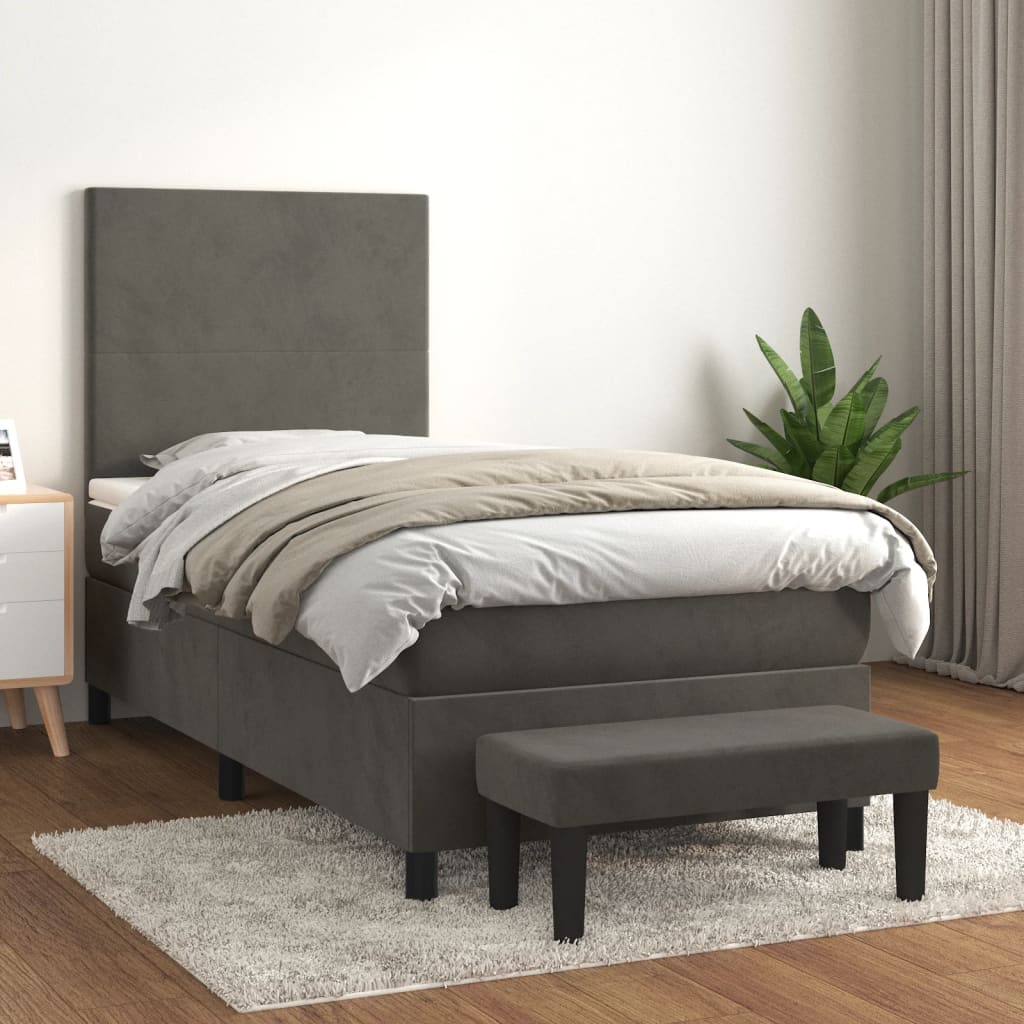 Sommier À Lattes De Lit Avec Matelas Velours