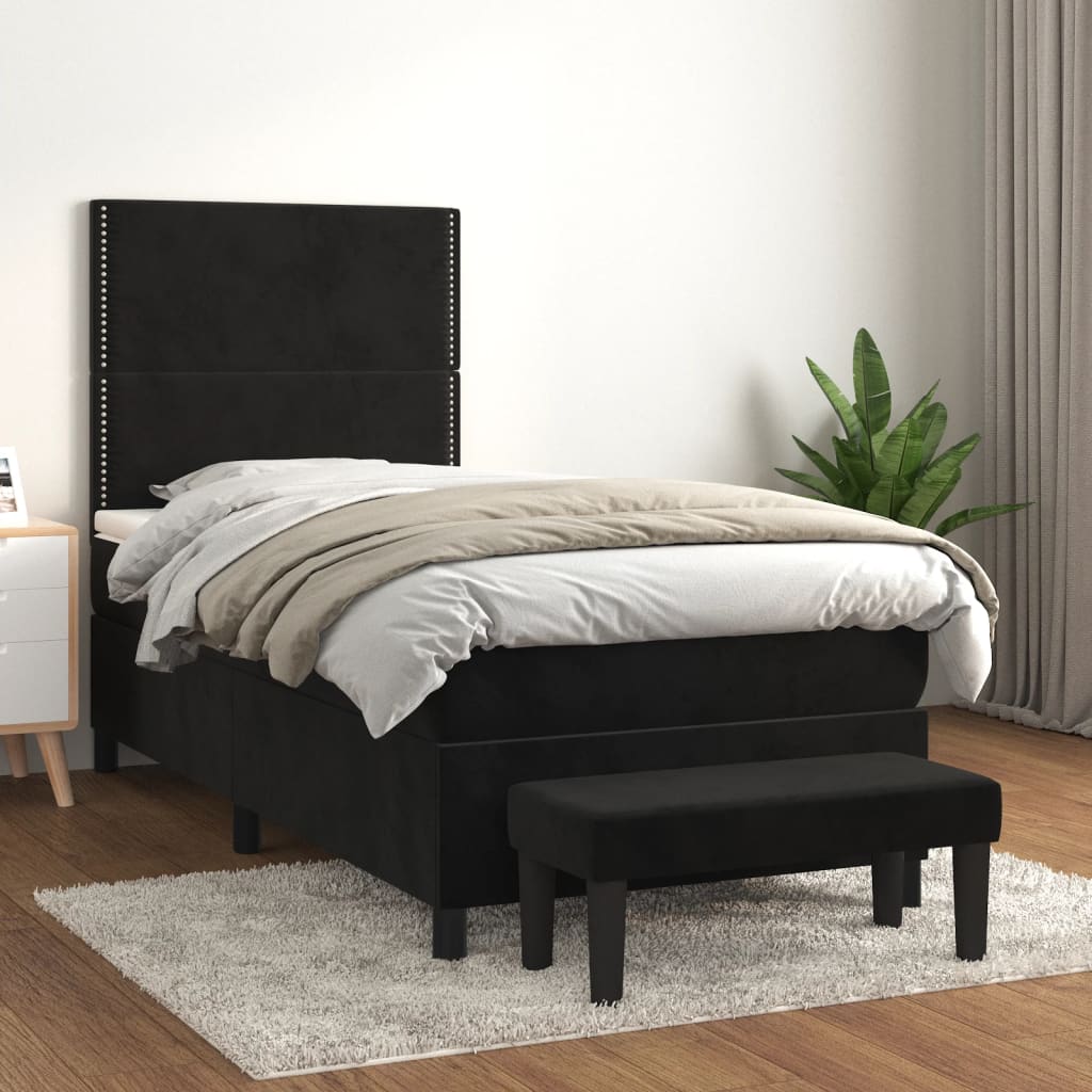 Sommier À Lattes De Lit Avec Matelas Velours