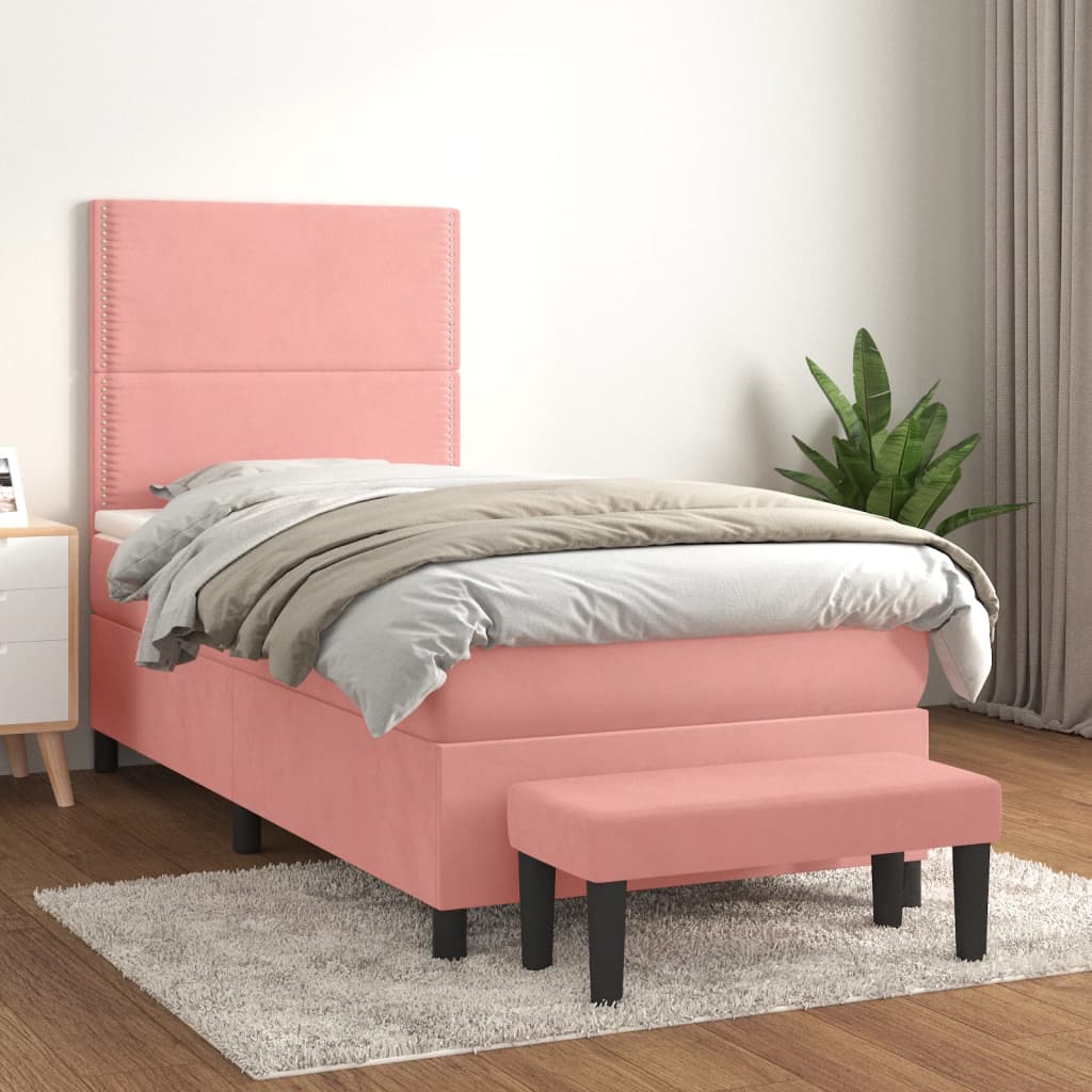 Sommier À Lattes De Lit Avec Matelas Velours