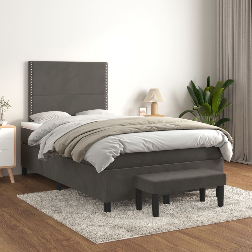 Sommier À Lattes De Lit Avec Matelas Velours