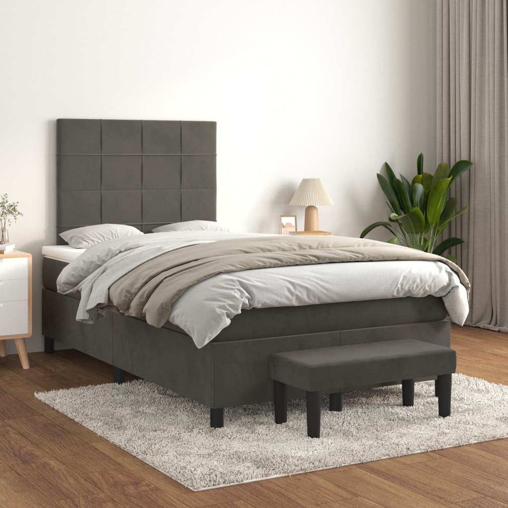 Sommier À Lattes De Lit Avec Matelas Velours