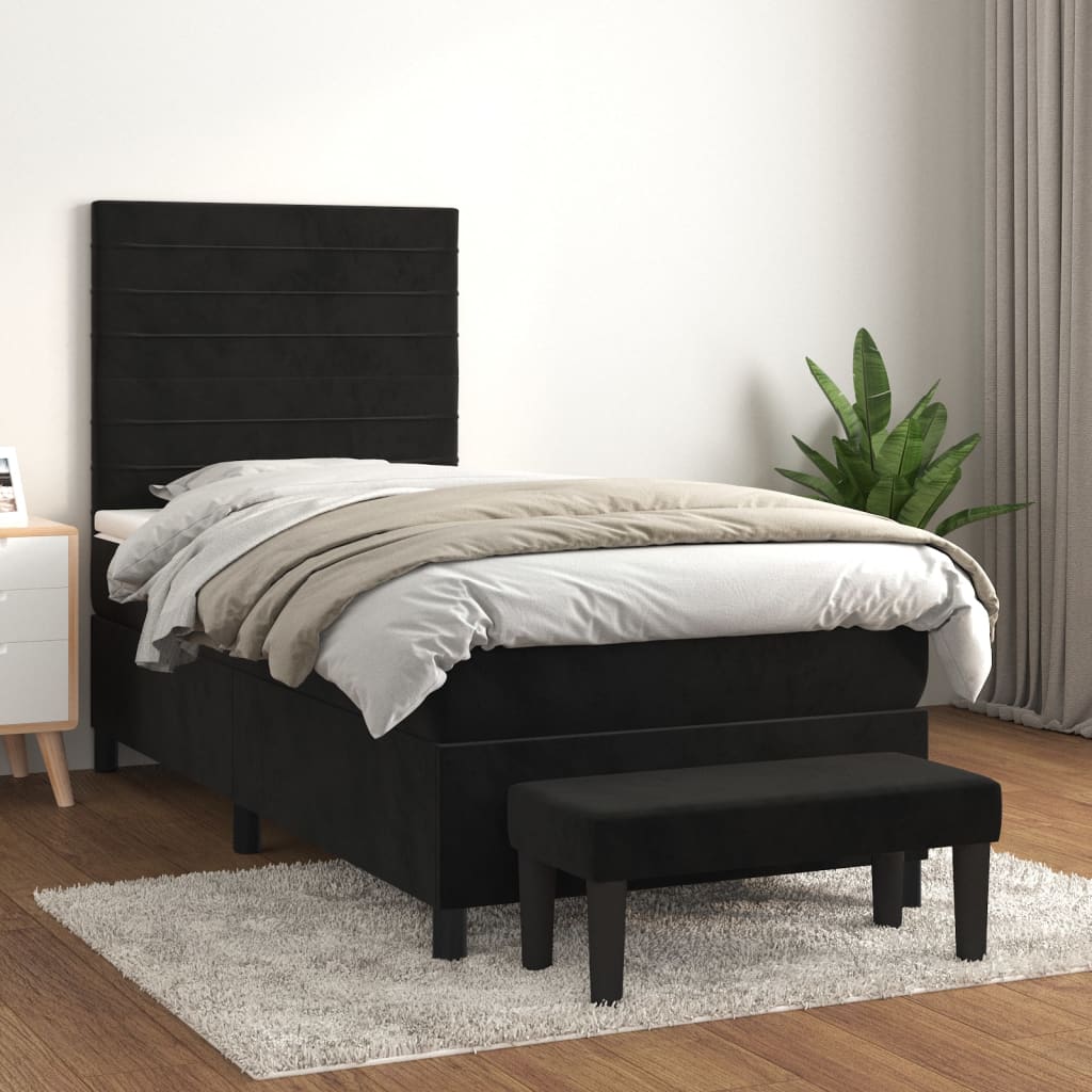 Sommier À Lattes De Lit Avec Matelas Velours