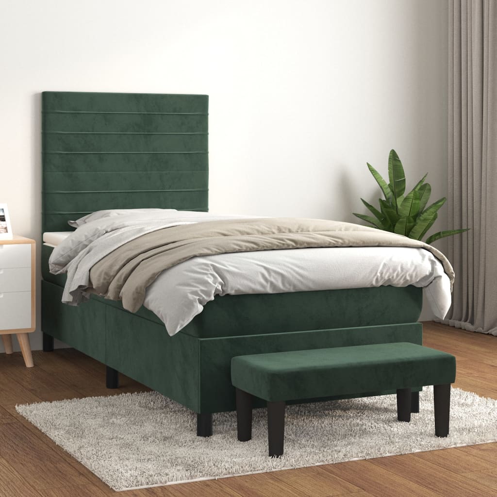 Sommier À Lattes De Lit Avec Matelas Velours