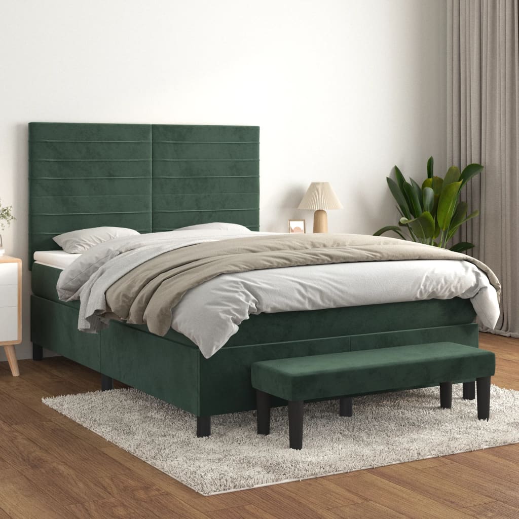 Sommier À Lattes De Lit Avec Matelas Velours