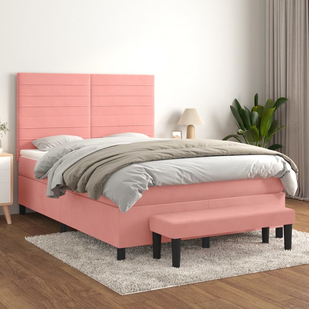 Sommier À Lattes De Lit Avec Matelas Velours