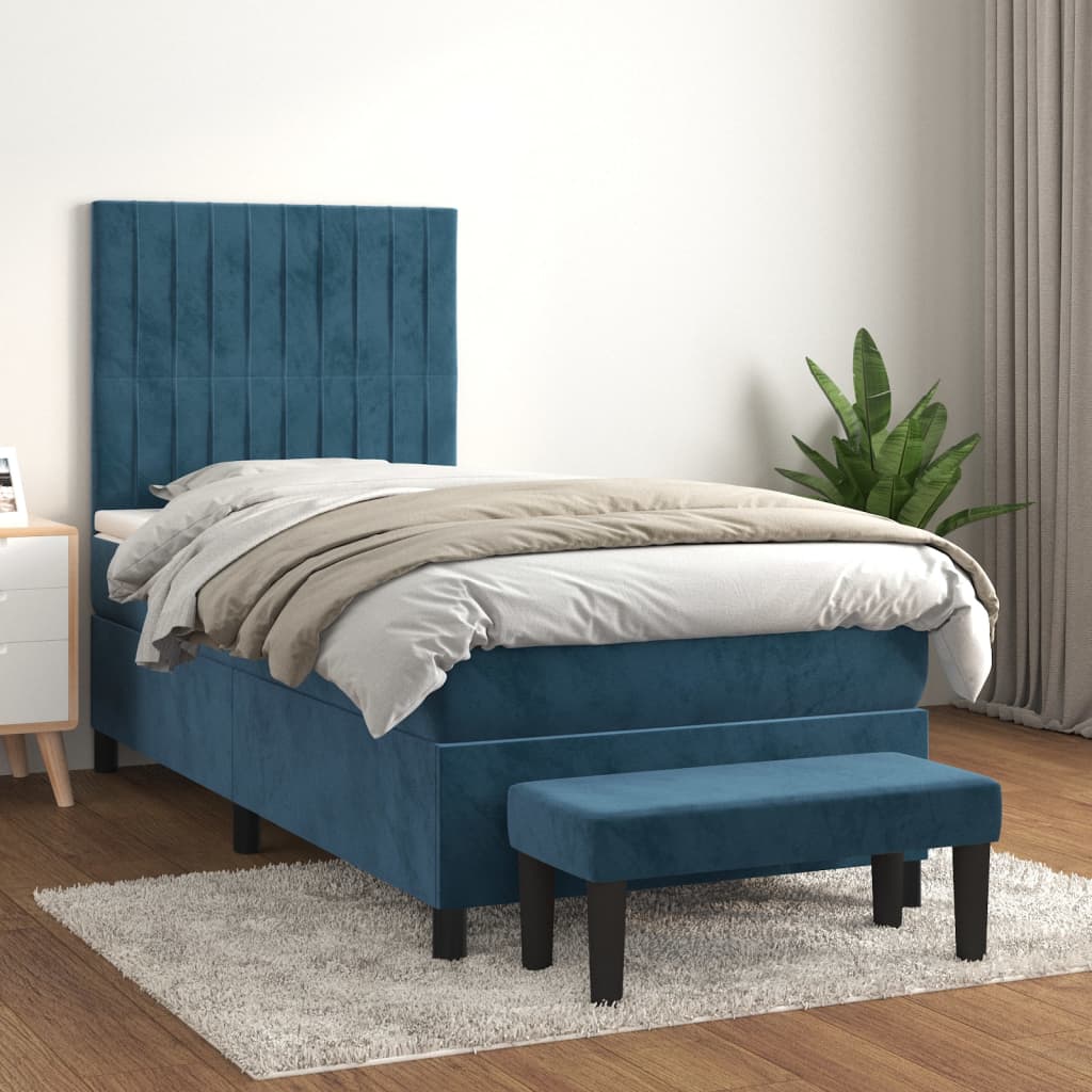 Sommier À Lattes De Lit Avec Matelas Velours