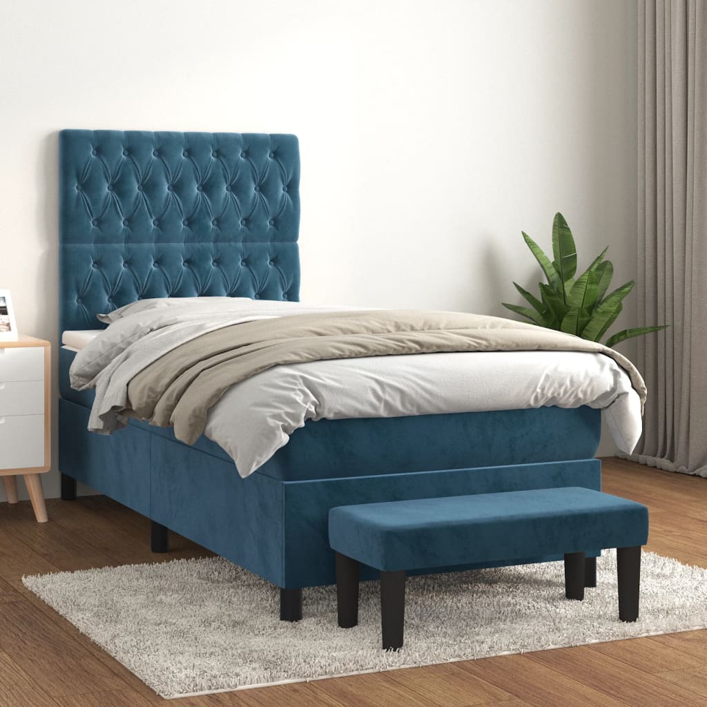 Sommier À Lattes De Lit Avec Matelas Velours