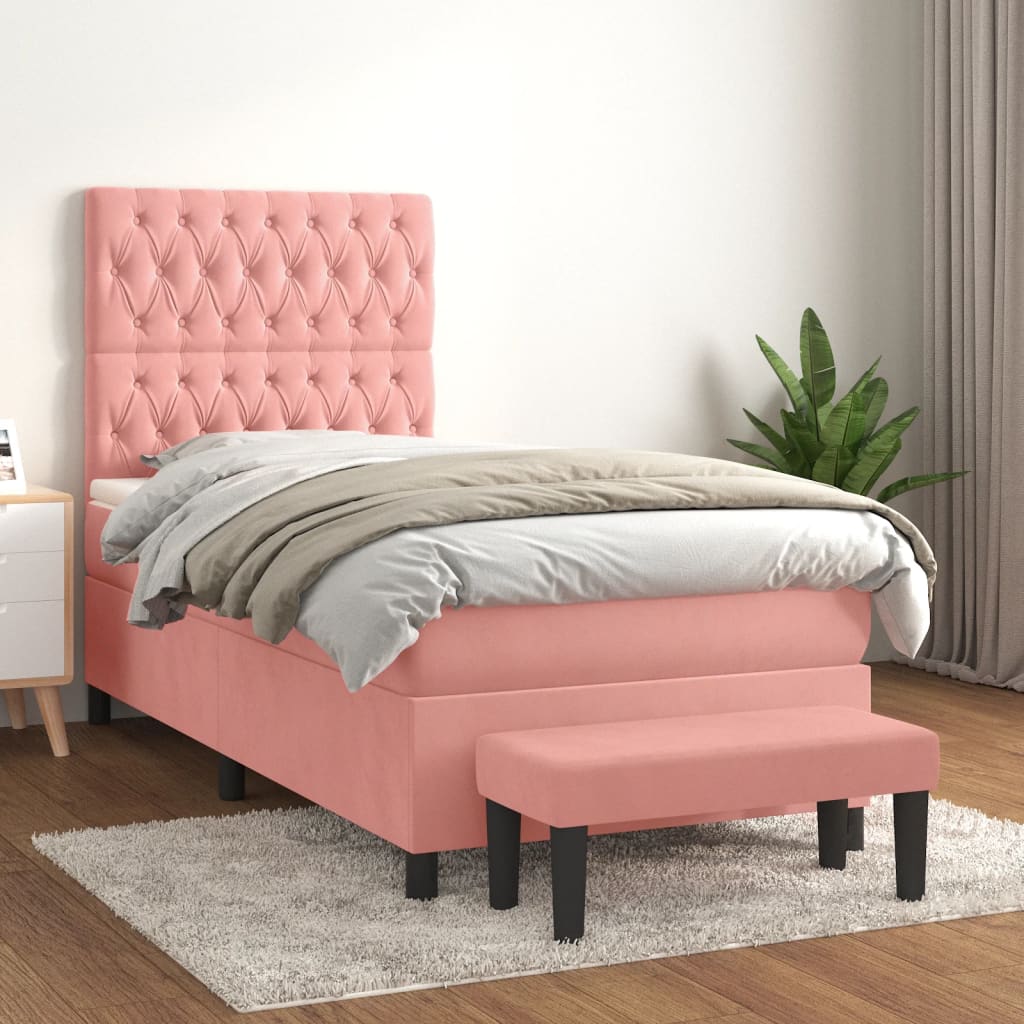 Sommier À Lattes De Lit Avec Matelas Velours