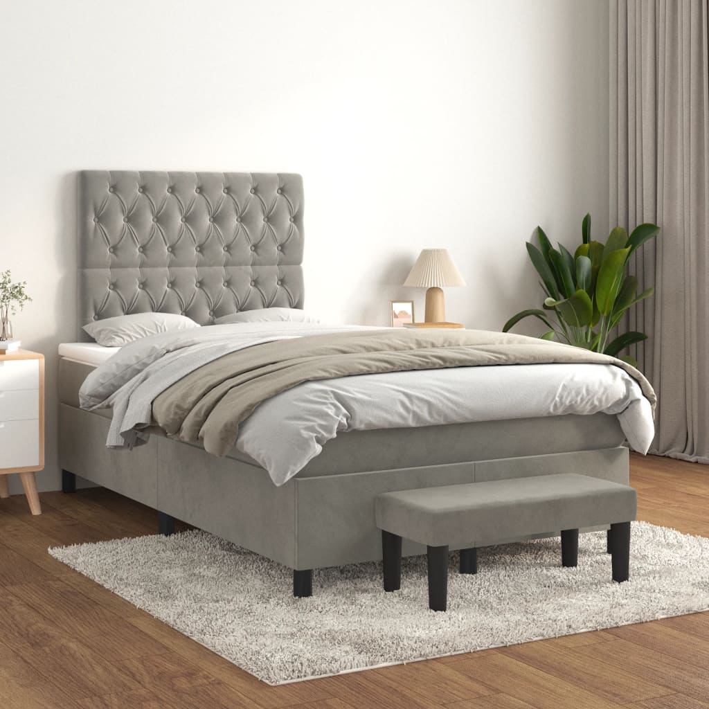 Sommier À Lattes De Lit Avec Matelas Velours