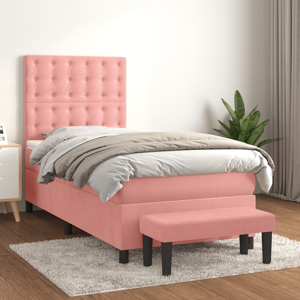 Sommier À Lattes De Lit Avec Matelas Velours