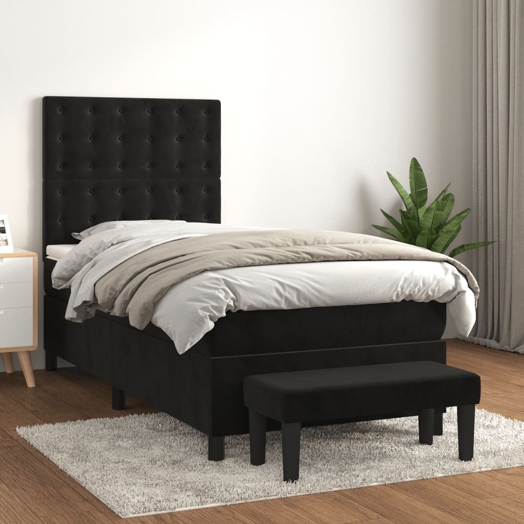 Sommier À Lattes De Lit Avec Matelas Velours