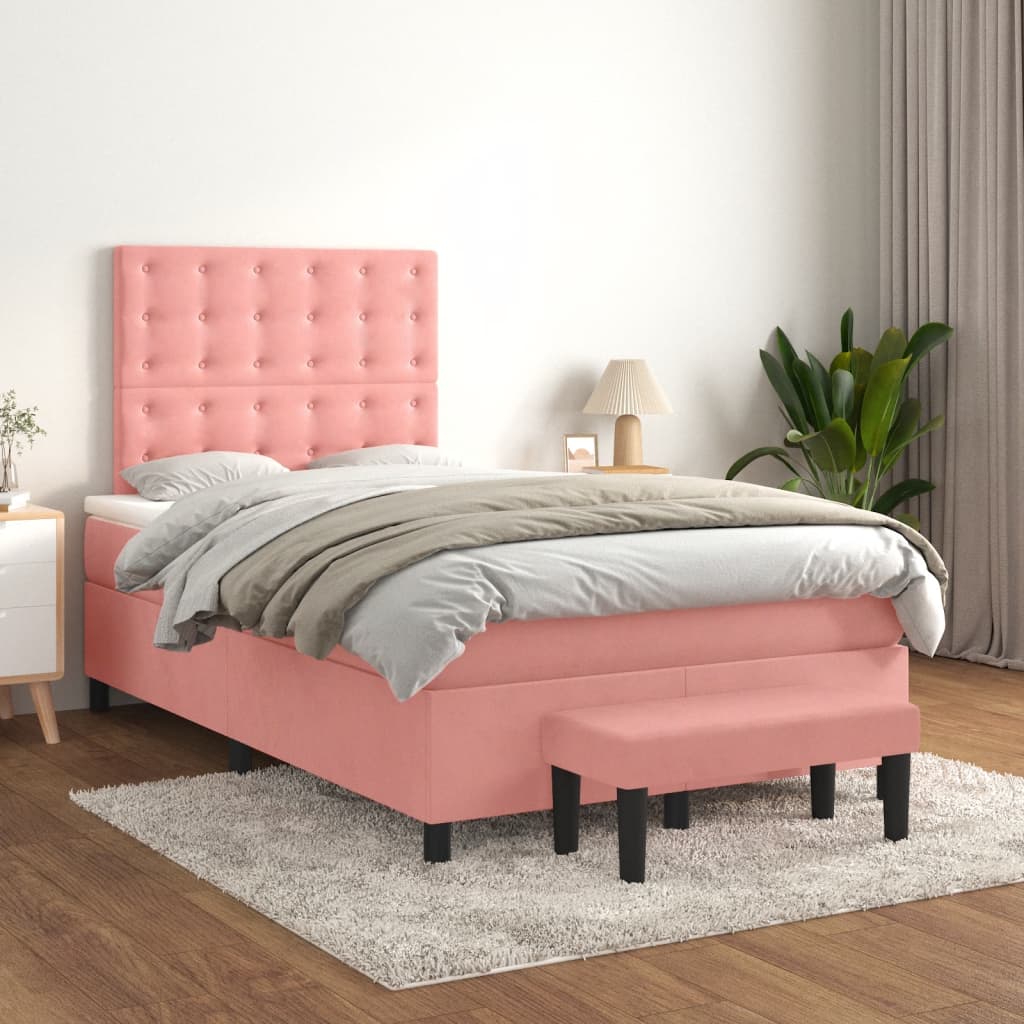 Sommier À Lattes De Lit Avec Matelas Velours