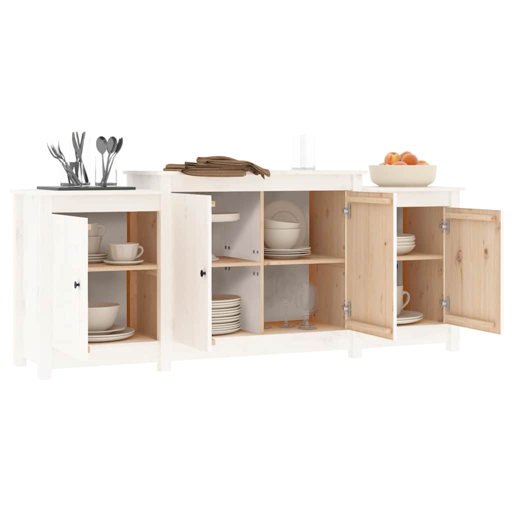Buffet 164X37X68 Cm Bois Massif De Pin