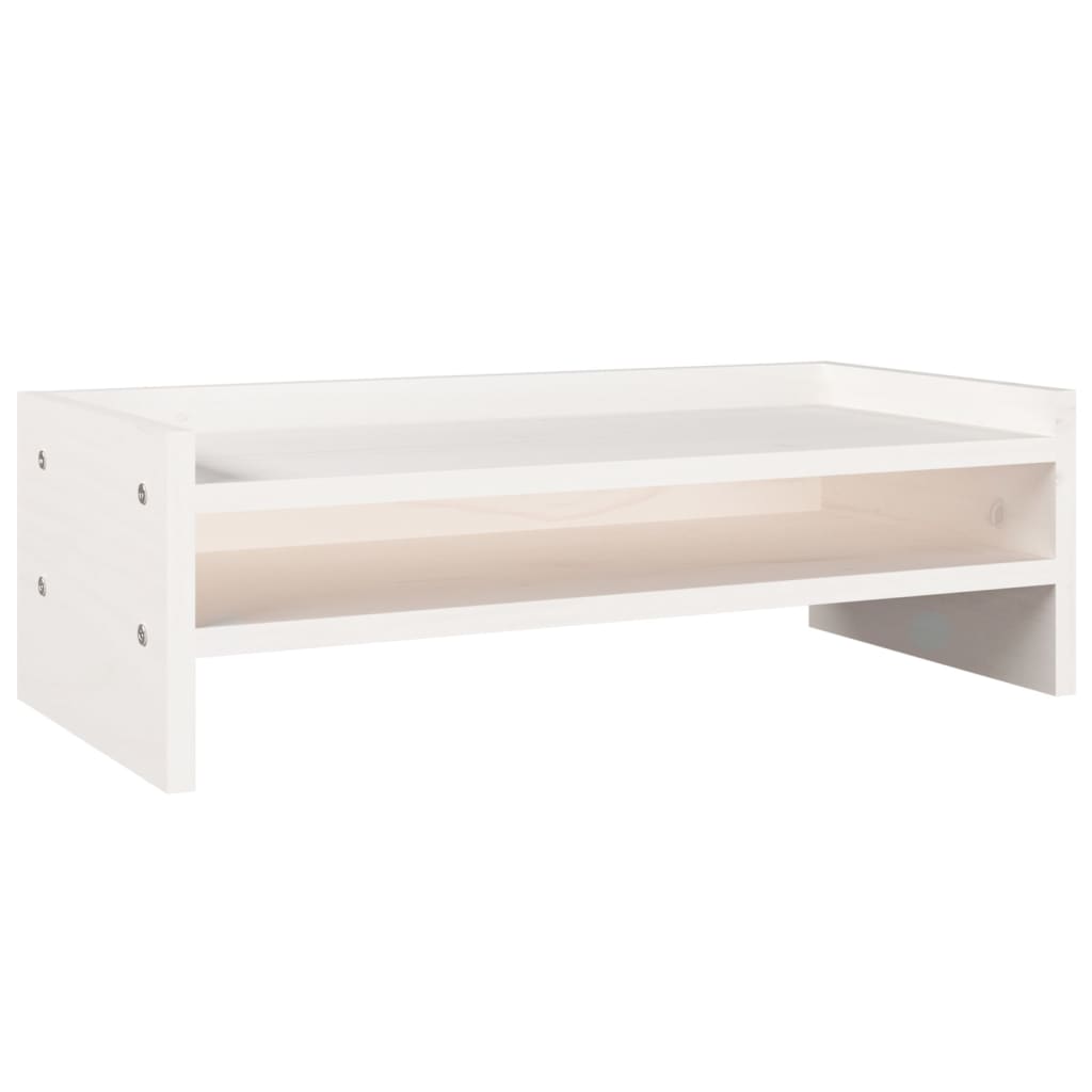 Support De Moniteur Bois De Pin Solide