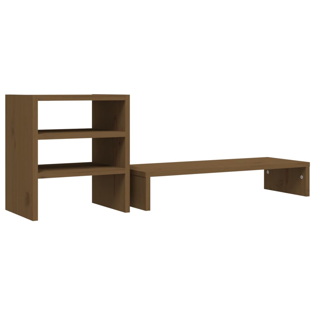Support De Moniteur 81X20X30 Cm Bois De Pin Solide