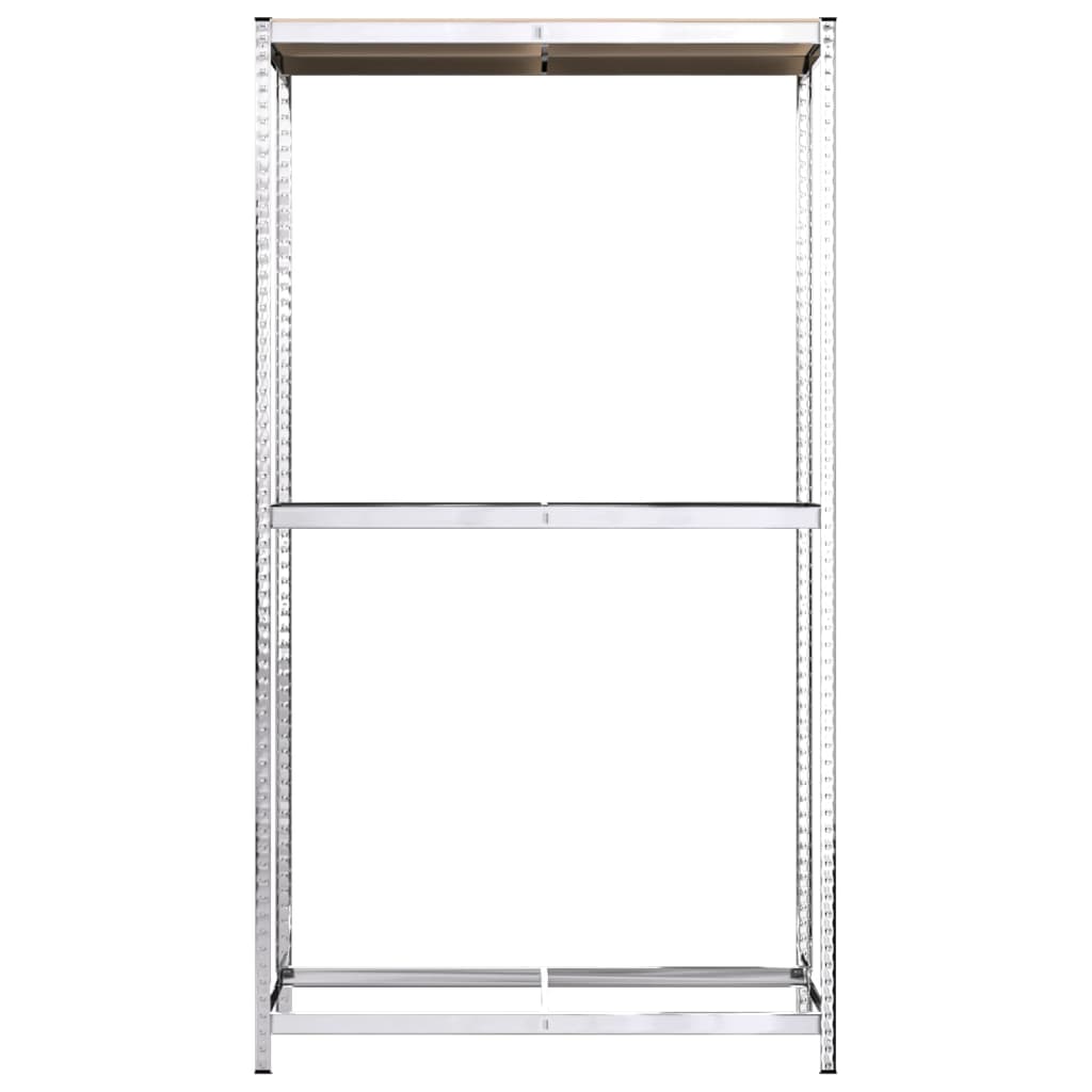 Porte-Pneus À 2 Niveaux 4 Pcs Argenté Acier
