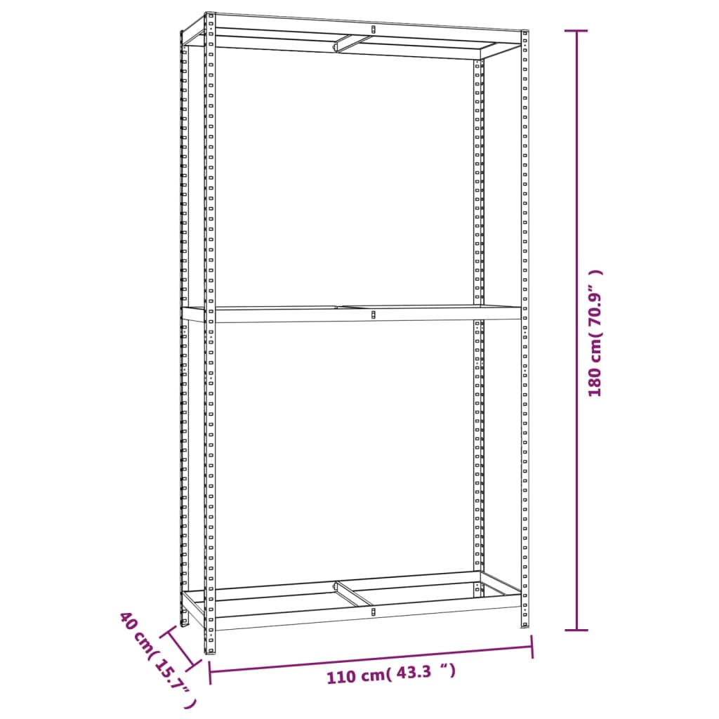Porte-Pneus À 2 Niveaux 4 Pcs Argenté Acier