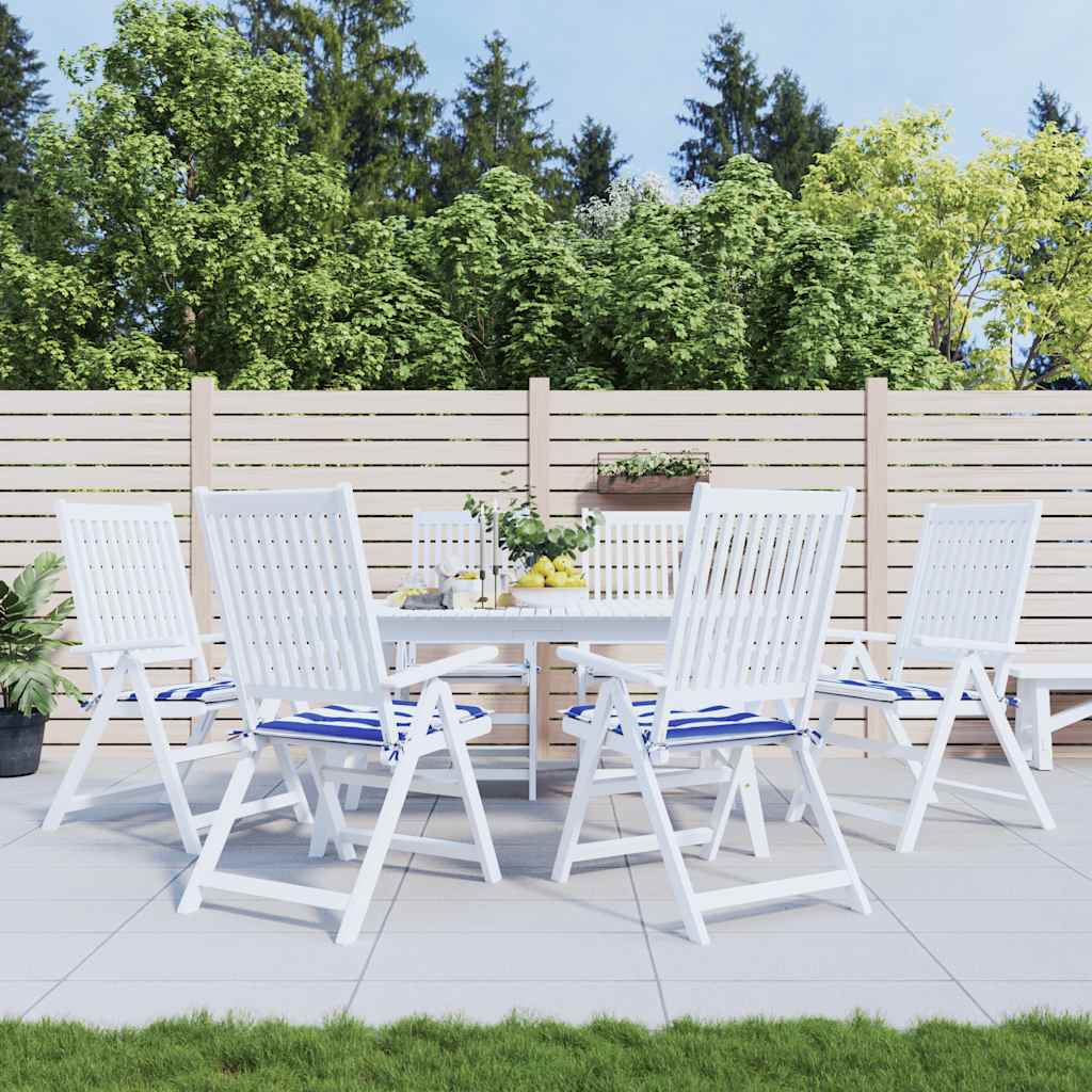 Coussins De Chaise De Jardin Lot De 6 Carreaux Rouges 40X40X3Cm