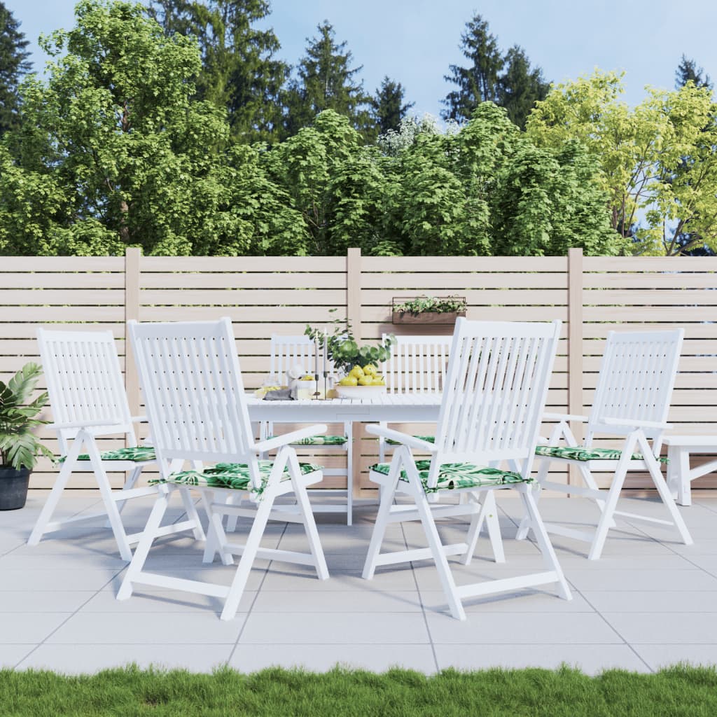 Coussins De Chaise De Jardin Lot De 6 Carreaux Rouges 40X40X3Cm