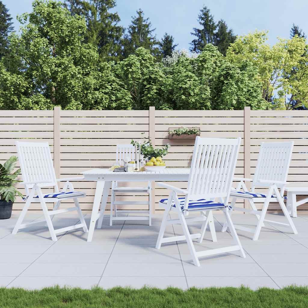 Coussins De Chaise De Jardin Lot De 6 Carreaux Rouges 40X40X3Cm