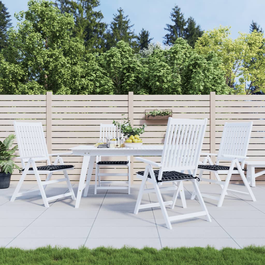 Coussins De Chaise De Jardin Lot De 6 Carreaux Rouges 40X40X3Cm