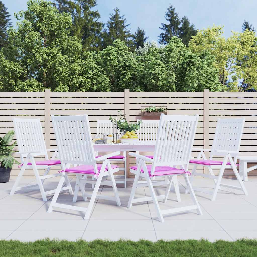 Coussins De Chaise De Jardin Lot De 6 Carreaux Rouges 40X40X3Cm
