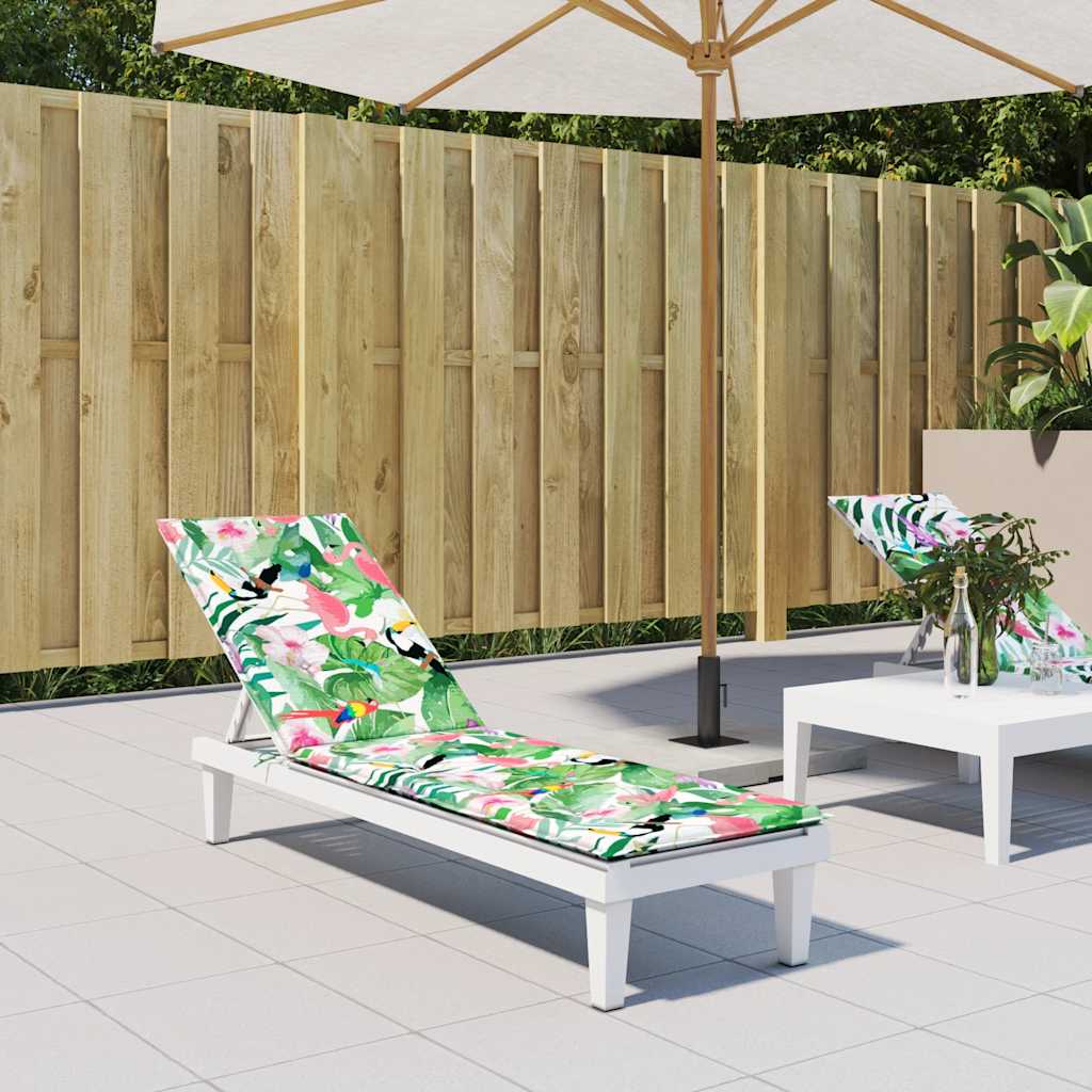 Coussin De Chaise De Terrasse Carreaux Rouge (75+105)X50X4 Cm