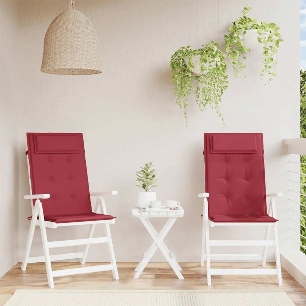 Coussins De Chaise À Dossier Haut Lot De 4