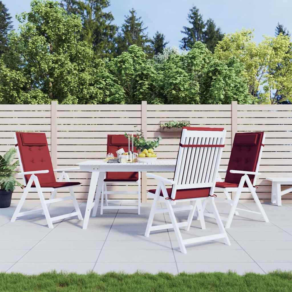 Coussins De Chaise À Dossier Haut Lot De 4