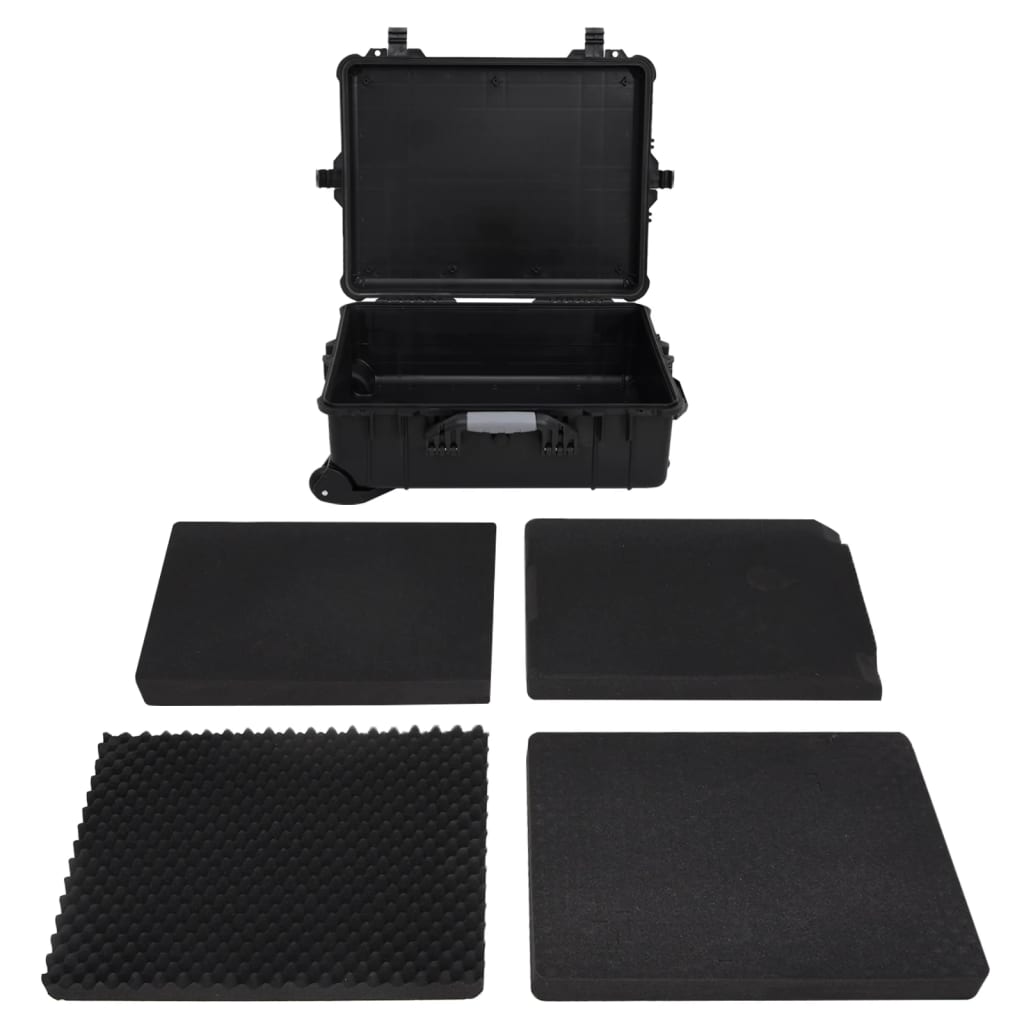 Valise De Vol À Roulettes Noir 63X50X23 Cm Pp